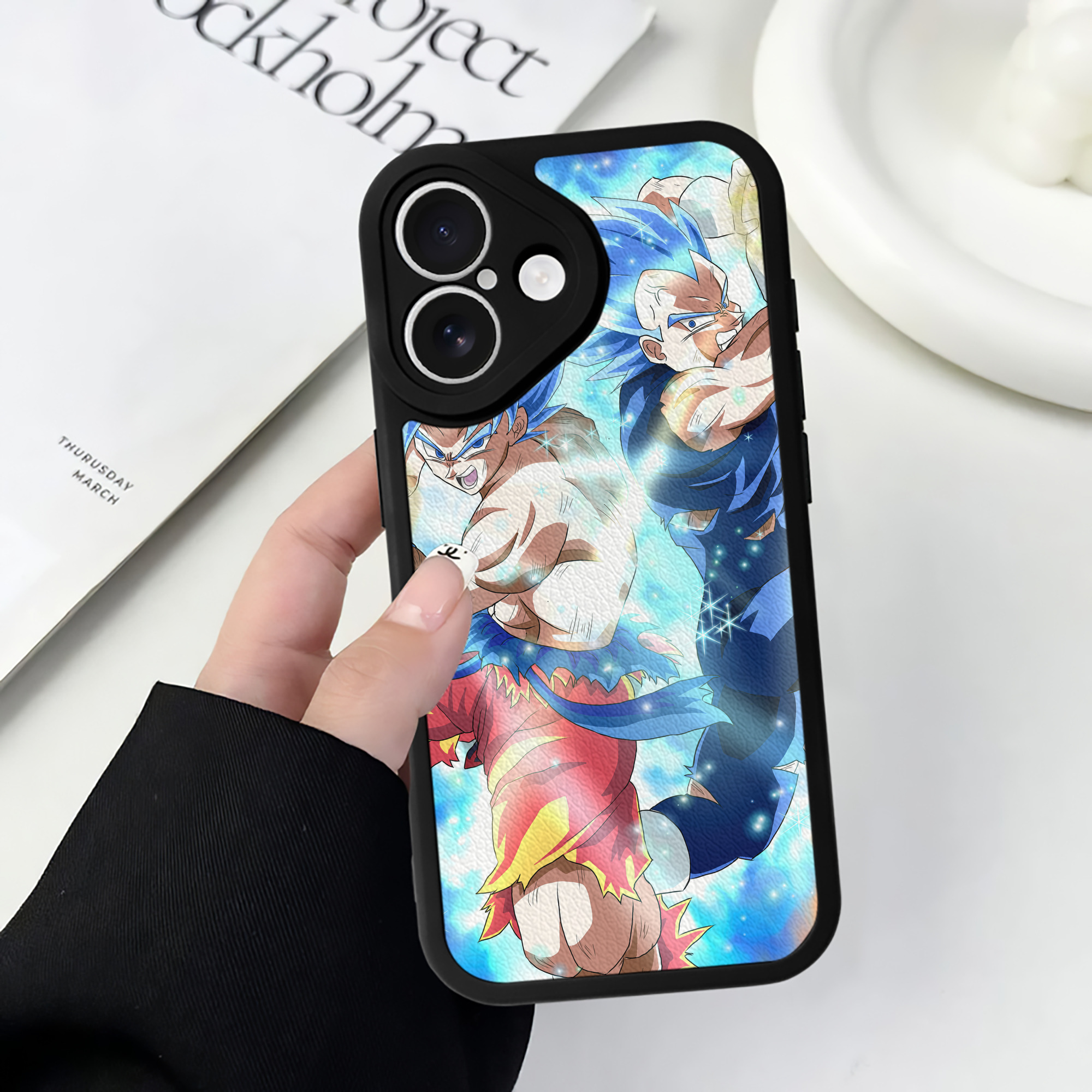 （画像用） ドラゴンボール DRAGON BALL 【iPhone 16シリーズ対応】シリコンスマホケース（レザー調） 材質：シリコン